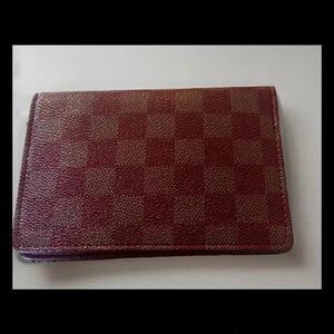 Rita‎ Messi Checkered Red Wallet